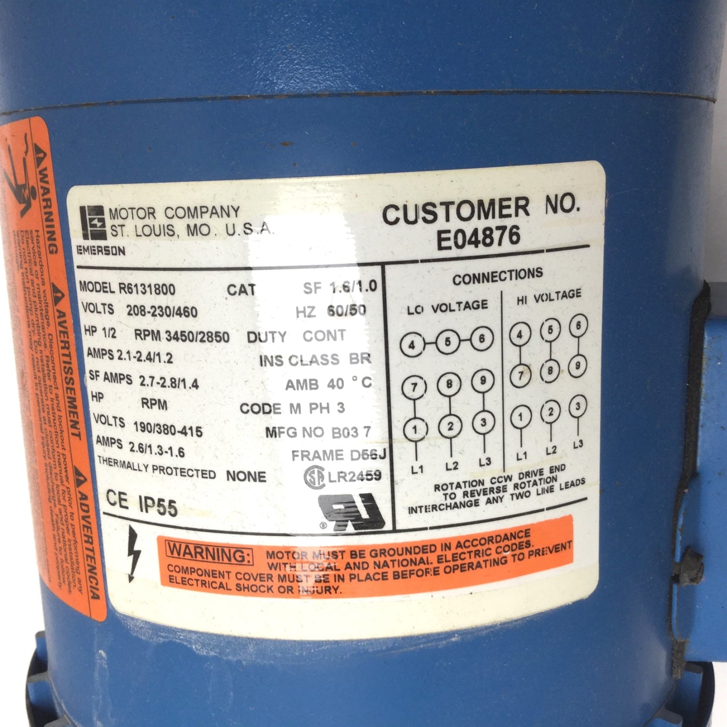 Used G&L Pumps NPE 1ST1C1C5F4F Centrifugal Pump with Emerson R6131800 Motor, 3-Phase