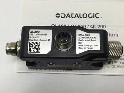 New Datalogic 93ACC1861 QL200 Quick Link ID-NET Connector Power Network T-Connection