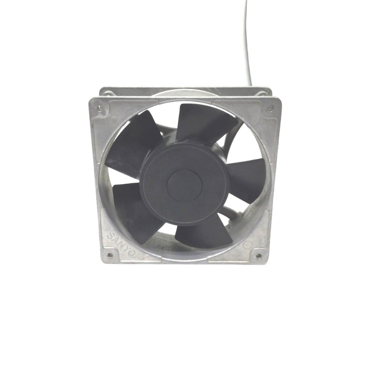 Used Sanyo Denki San Ace 109S025 120mm Aluminum Component Fan, 230V, 2700-3100 RPM