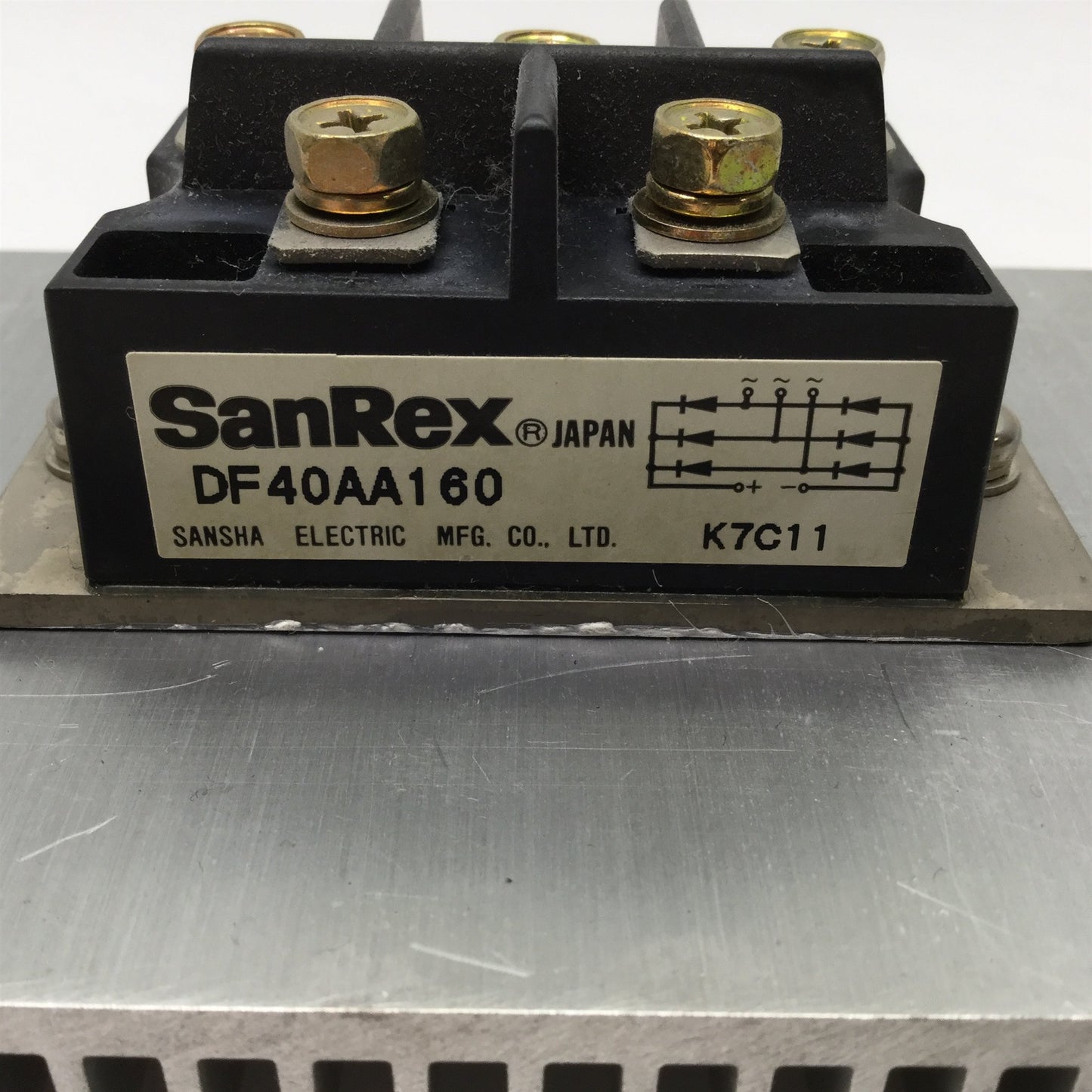 Used SanRex DF40AA160 Three Phase Standard Diode Bridge Rectifier, 40A, 1600V