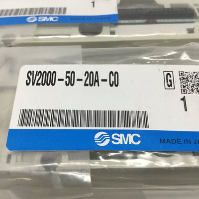 New Lot of 3 SMC SV2000-50-20A-C0 Stacking Tie-Rod Manifold Block Valve Sub Plates