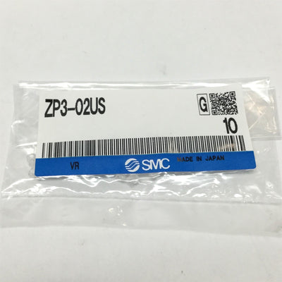 New Lot of 10 SMC ZP3-02US Flat Compact Vacuum Pads, 2mm Diameter, Silicone Rubber