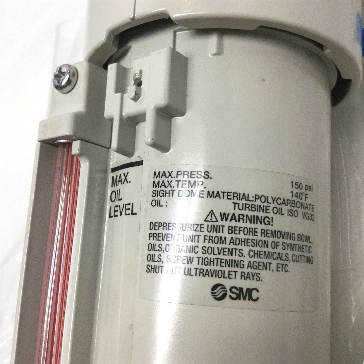 New – Open box SMC AL50-N10-8Z-A Pneumatic Modular Air Lubricator, Metal Bowl, 150psi, 1" NPT