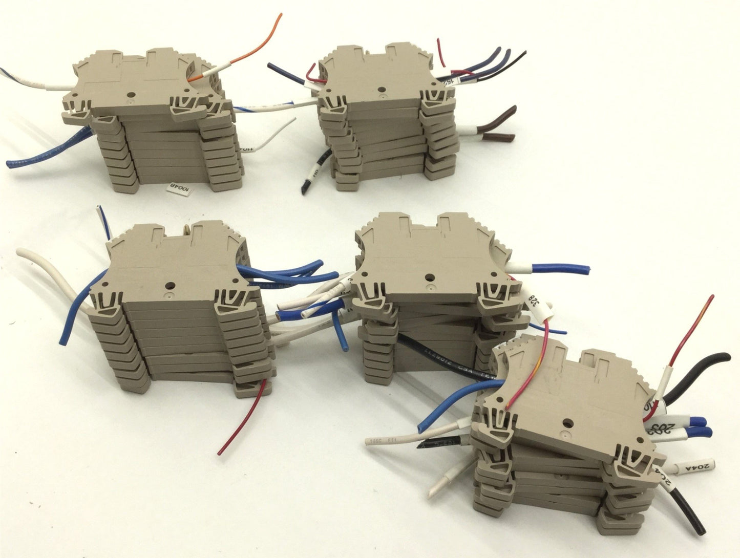 Used Lot of 51 Weidmuller WDU 2.5 W-Series Feed-Thru Terminal Blocks 800V