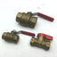 Used Lot of 3 Mueller Ball Valves Brass 2x 1/2" NPT, 1x 1" NPT