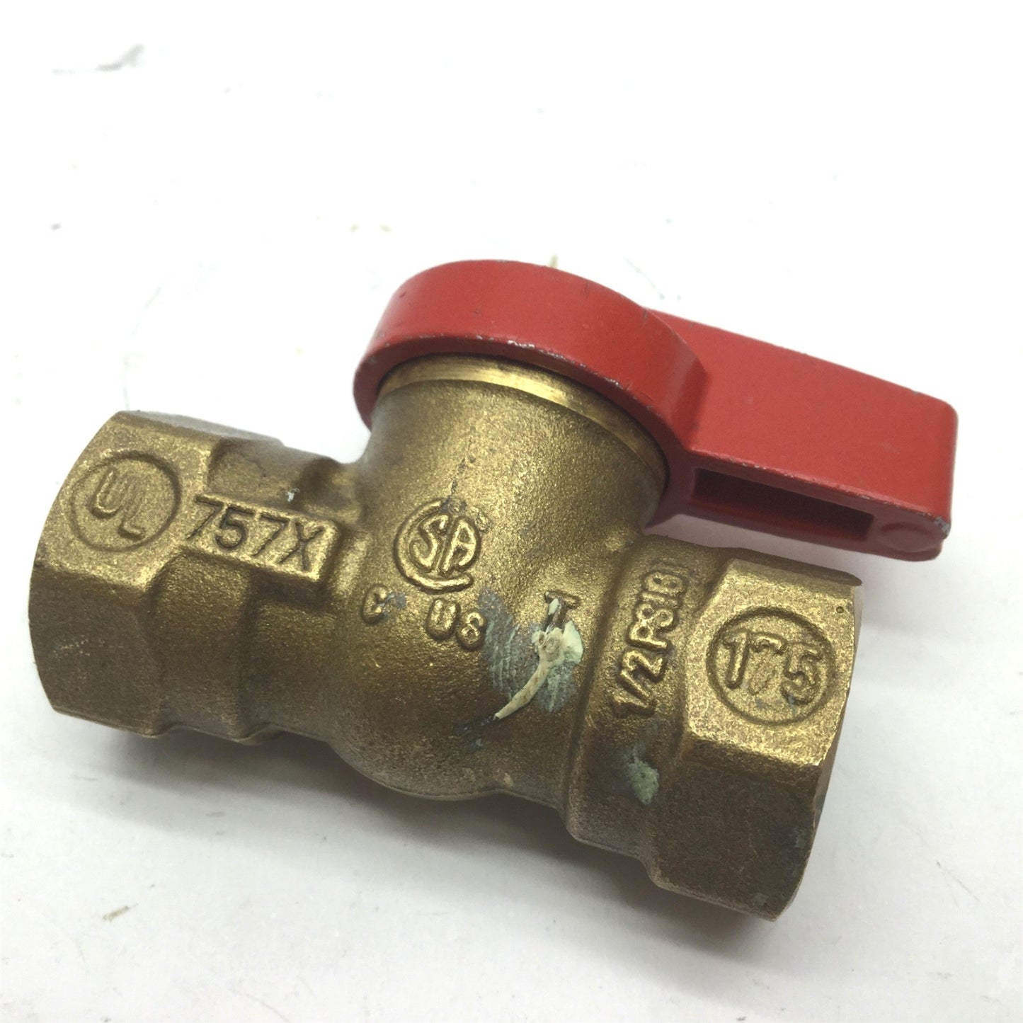 Used Lot of 3 Mueller Ball Valves Brass 2x 1/2" NPT, 1x 1" NPT