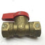 Used Lot of 3 Mueller Ball Valves Brass 2x 1/2" NPT, 1x 1" NPT