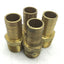 Used Lot of 4 Barb Fittings 3/4" MNPT to 3/4" Barb Brass
