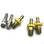 Used Lot of Barb Fittings 1/8" MNPT to 1/4" Barb 2x Steel 3x Brass