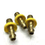 Used Lot of Barb Fittings 1/8" MNPT to 1/4" Barb 2x Steel 3x Brass