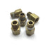 Used Lot of 5 Brass Adapter Pipe Fitting, 1/8" NPT Male to Female