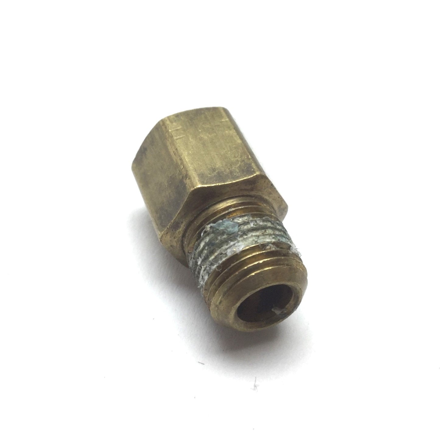 Used Lot of 5 Brass Adapter Pipe Fitting, 1/8" NPT Male to Female