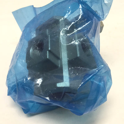 New SMC Y54-03-X512 Modular Unit Cross Spacer, 6-Way, Rc 3/8" x Rc 3/4" for AC40-06