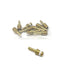Used Lot of 10 Brass Male Hose Barbs For 1/4" I.D. Hose to 1/4" NPT