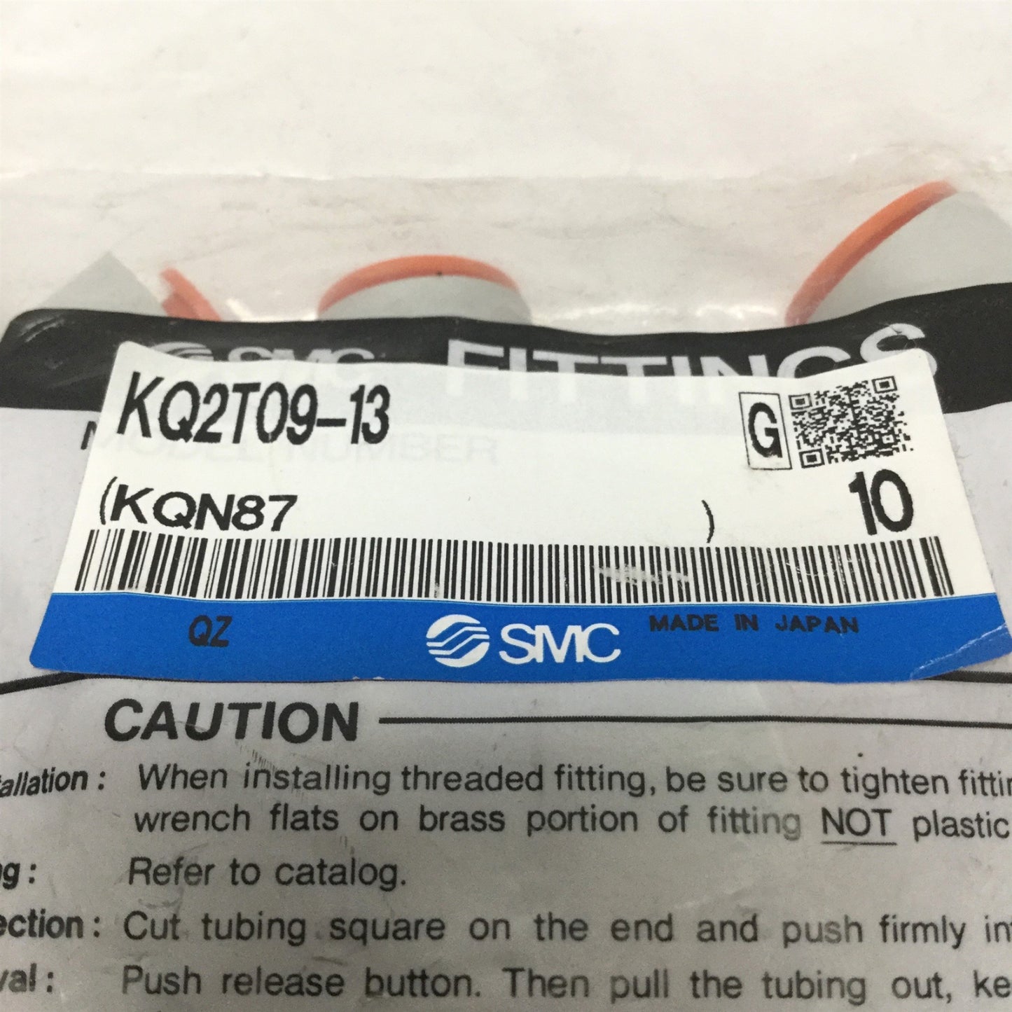 New Lot of 10 SMC KQ2T09-13 Pneumatic 5/16"-1/2" Tube Tee Connector Air Fittings