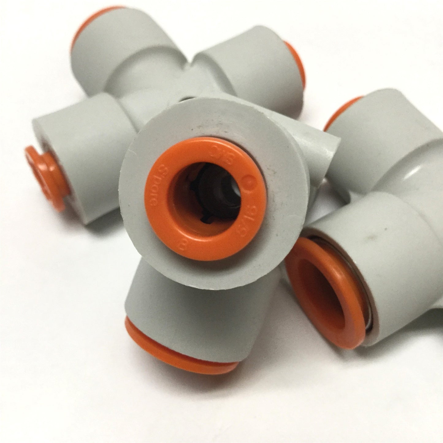 New – Open box Lot of 3 SMC KQ2T09-13 Pneumatic 5/16"-1/2" Tube Tee Connector Air Fittings