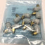New Lot of 10 SMC KQ2L06-M5 Pneumatic Male Elbow One-Touch Air Fittings, 6mm x M5