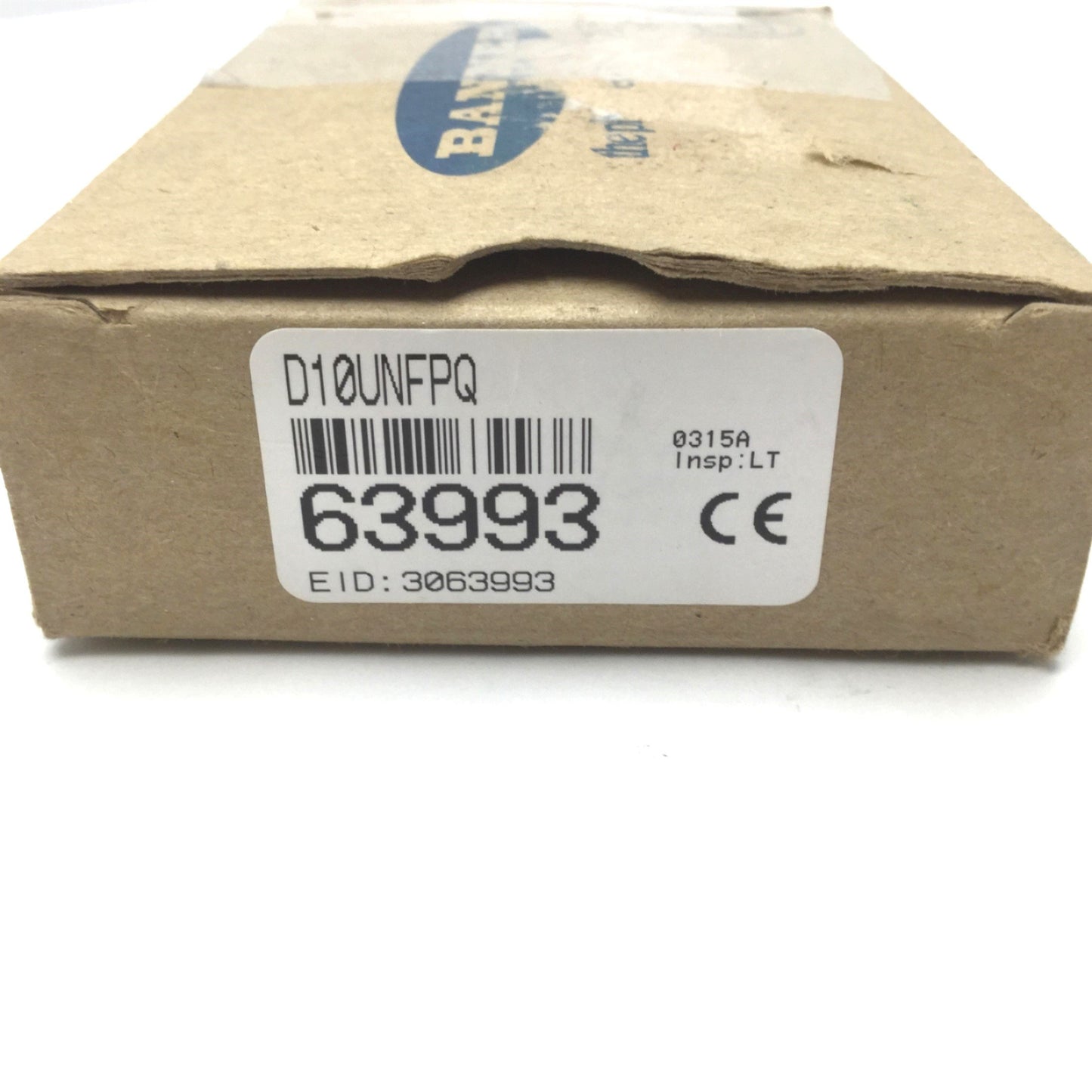 New – Open box Banner D10UNFPQ High Performance Fiber Optic Sensor, Red Beam, NPN Output