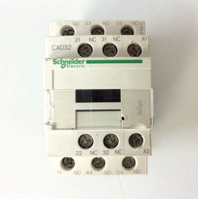 New – Open box Schneider Electric CAD32 Control Relay Contactor 120VAC Coil 50/60Hz 10A 3NO 2NC