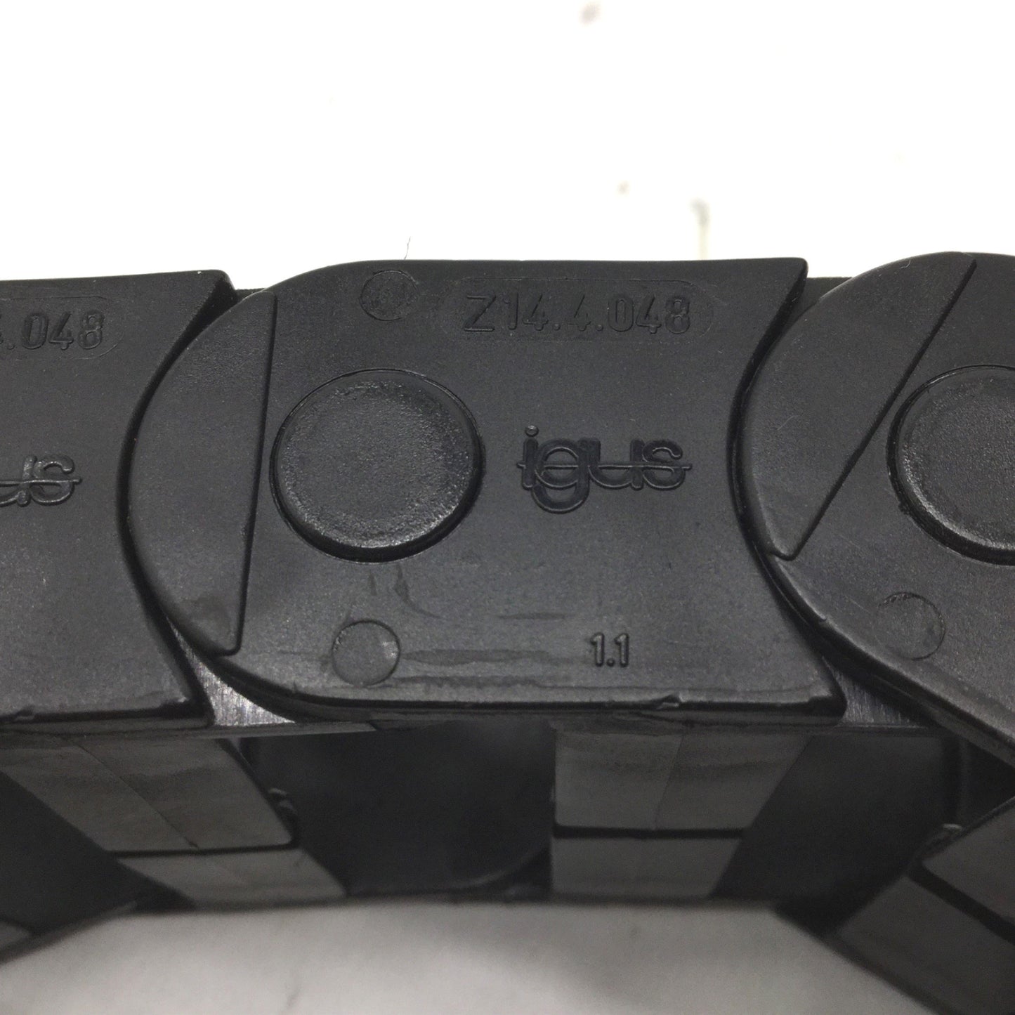 Used Igus Z14.4.048 Energy Chain (W) 2-3/8 Inch x (H) 1 Inch x (L) 15 Inch
