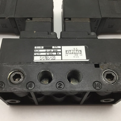 New – Open box Norgren C/1761/123 Dual Solenoid Valve, 2-Position 5-Port, 24VAC, G1/8