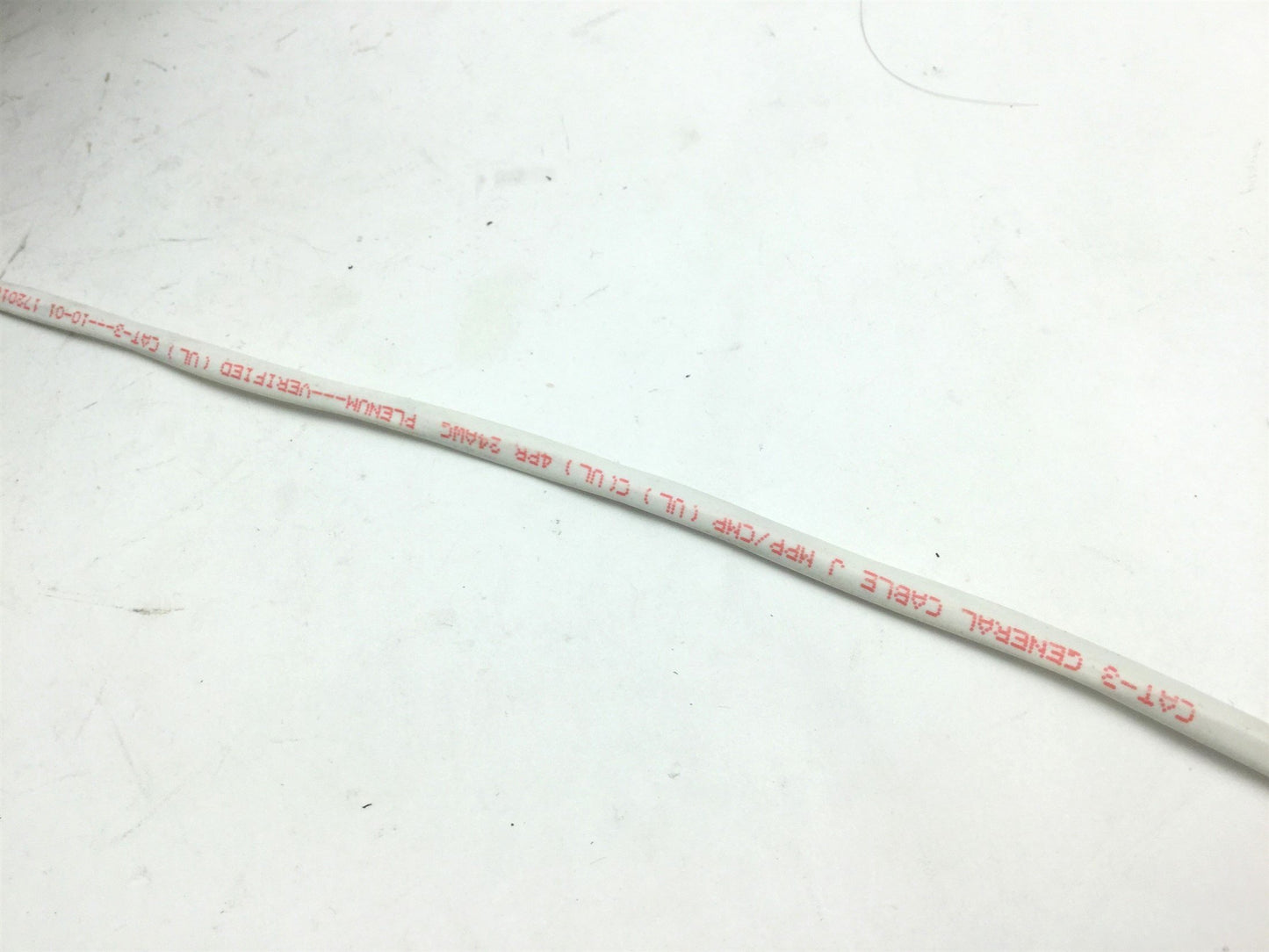 New – Open box General Cable 2131245 Ethernet Cable CAT3 SRPVC/FRPVC 700' White 4-Pairs