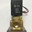Used SMC VX3334-03T-5GS1-B 3-Way Media Solenoid Valve 3/8" NPT 24VDC Coil, Air/Water