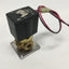 Used SMC VX3334-03T-5GS1-B 3-Way Media Solenoid Valve 3/8" NPT 24VDC Coil, Air/Water