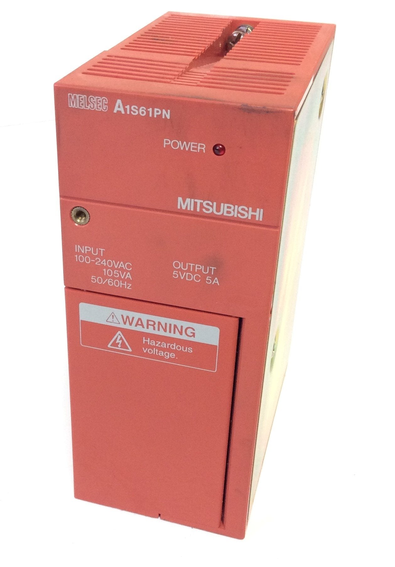 Used Mitsubishi Melsec A1S61PN Power Supply Unit Input: 100-240VAC, Output: 5VDC 5A