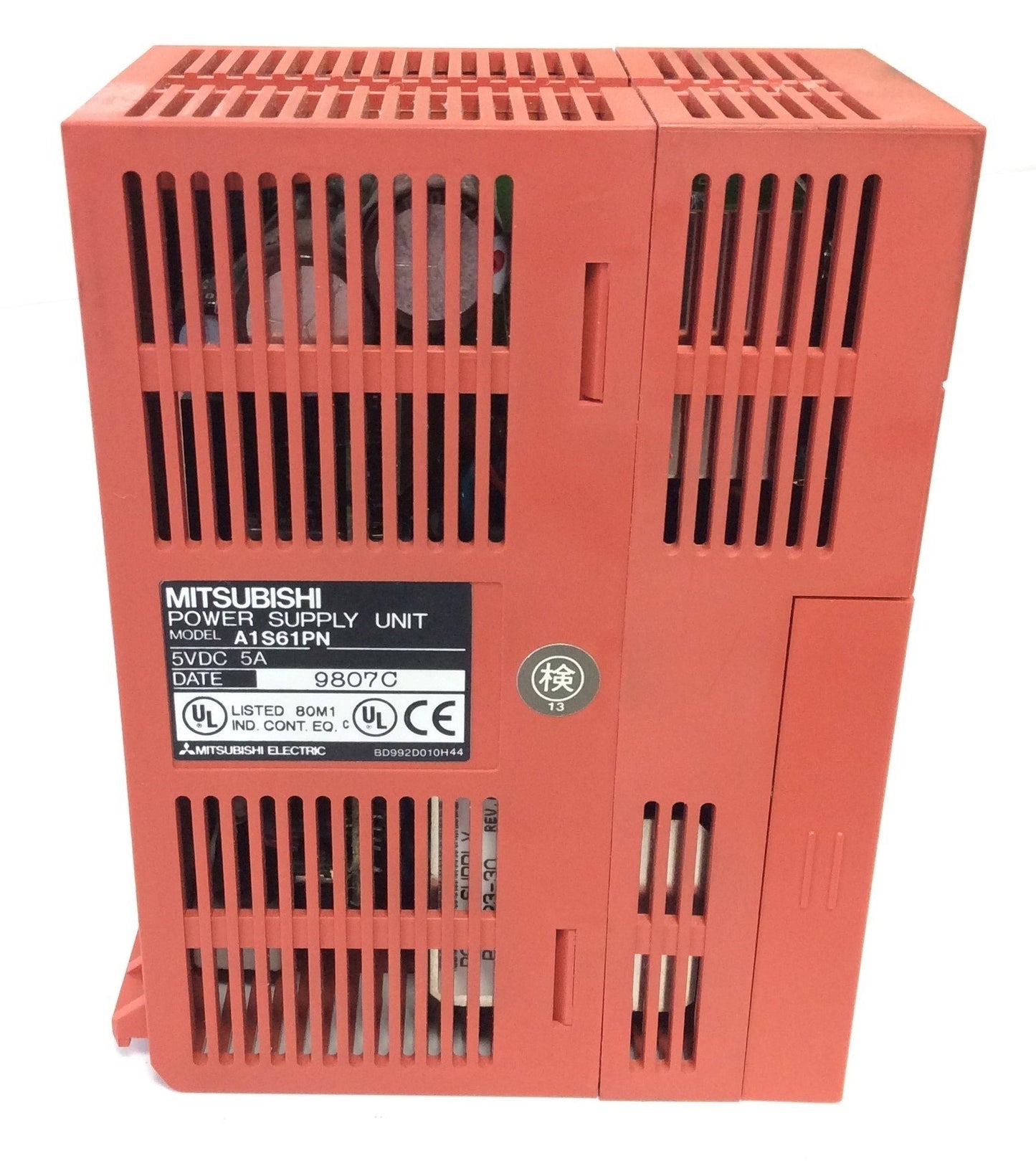 Used Mitsubishi Melsec A1S61PN Power Supply Unit Input: 100-240VAC, Output: 5VDC 5A
