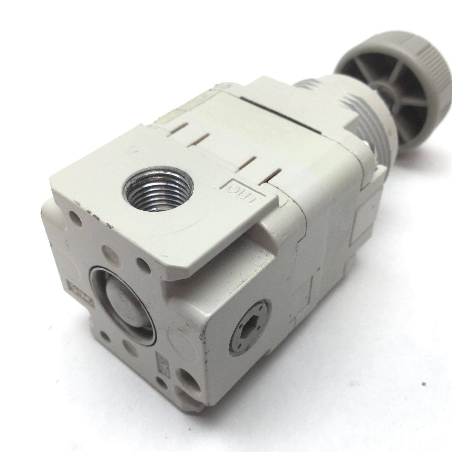 Used SMC IR1020-N01B-Z-A Precision Regulator, Ports 1/8" NPT, Set Pressure 1.4-120psi