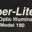 Used Dolan Jenner Model 190 Fiber-Lite Fiber Optic Illuminator, Input: 115VAC, Tested