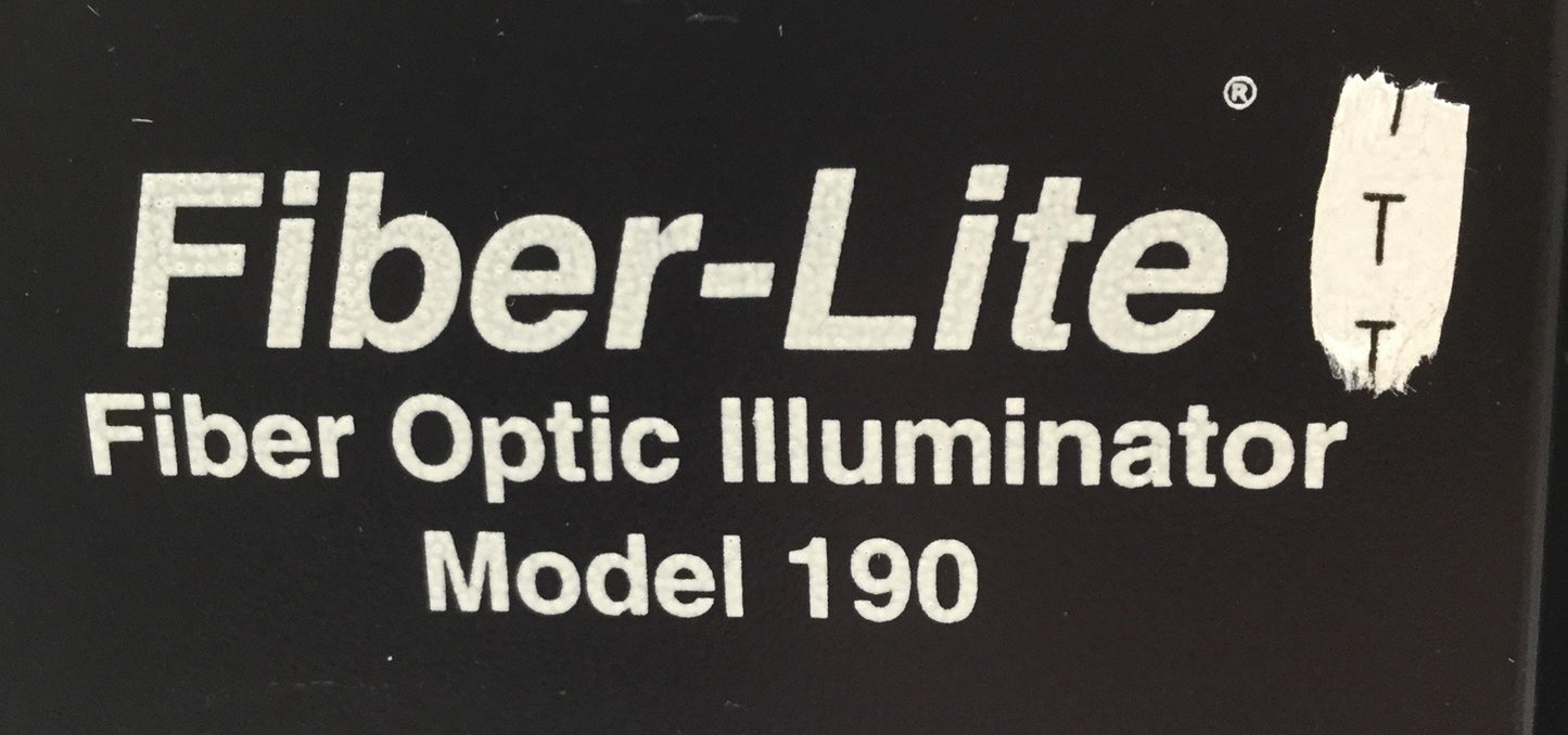 Used Dolan Jenner Model 190 Fiber-Lite Fiber Optic Illuminator, Input: 115VAC, Tested