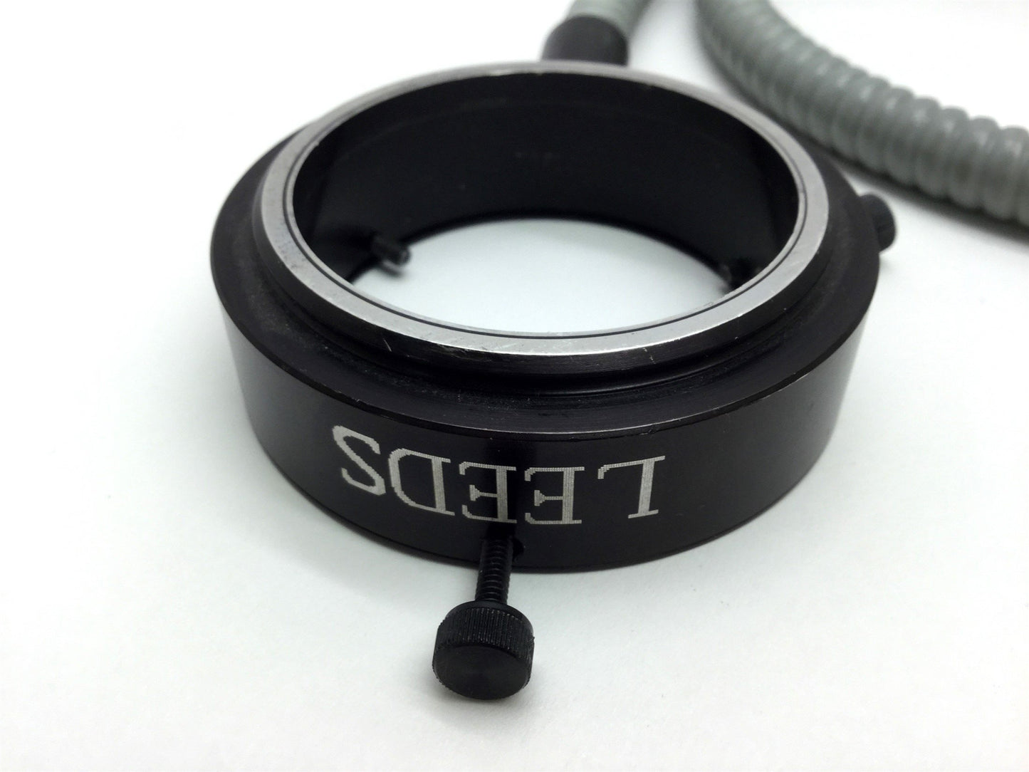Used Leeds Fiber Optic Light Guide Ring Mount 50mm, In 25.3mm Bundle 8mm 27"