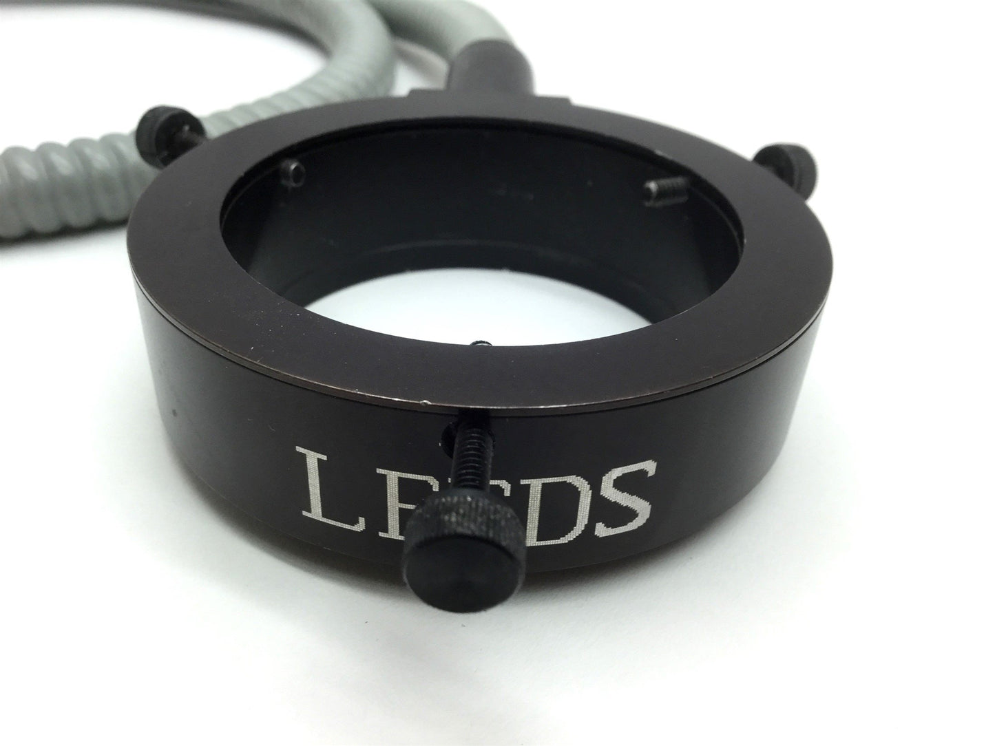 Used Leeds Fiber Optic Light Guide Ring Mount 50mm, In 25.3mm Bundle 8mm 27"