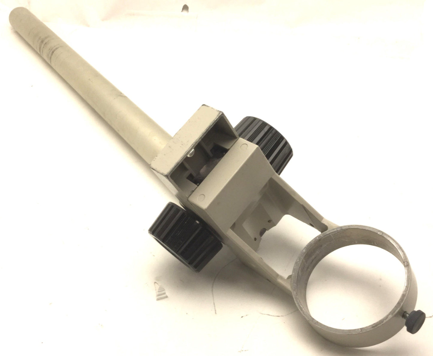 Used Nikon Microscope Adjustable Mounting 3" Focus Ring, 23.75" Arm Length