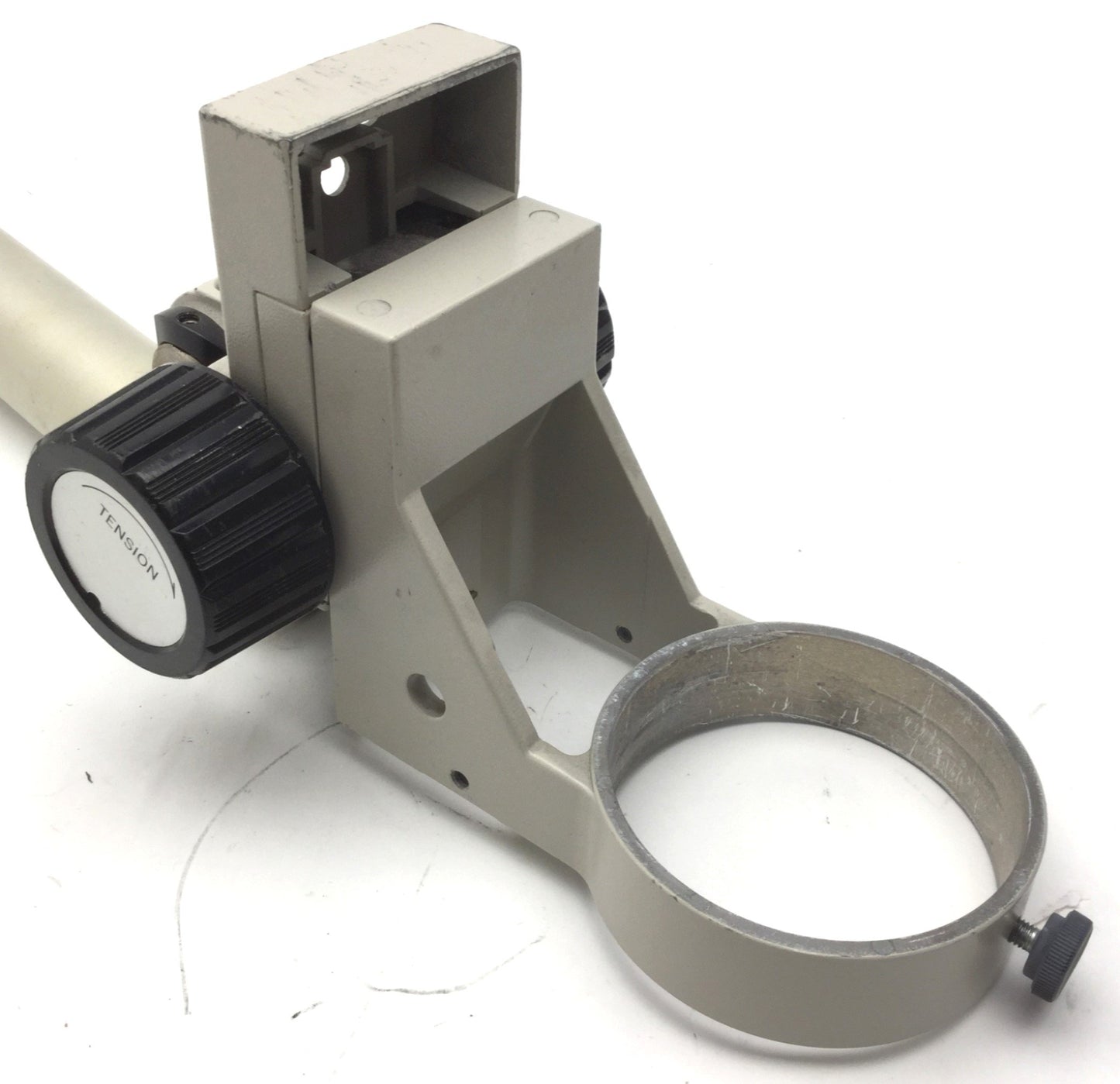 Used Nikon Microscope Adjustable Mounting 3" Focus Ring, 23.75" Arm Length