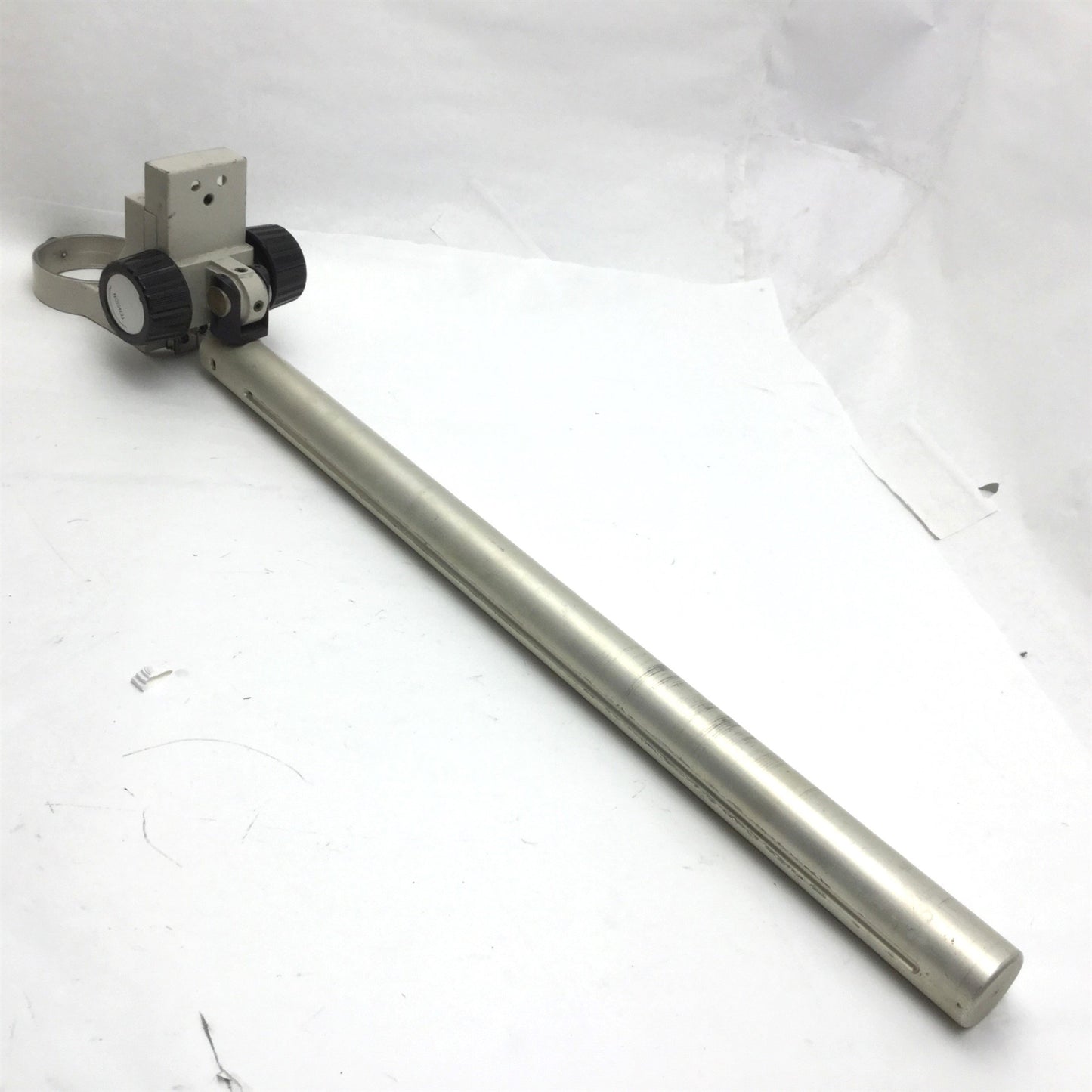 Used Nikon Microscope Adjustable Mounting 3" Focus Ring, 23.75" Arm Length