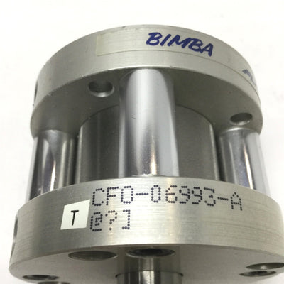 Used Bimba CFO-06993-A Flat-1 Double-Rod Cylinder, 2" Stroke, 1-1/2" Bore, 1/8" NPT