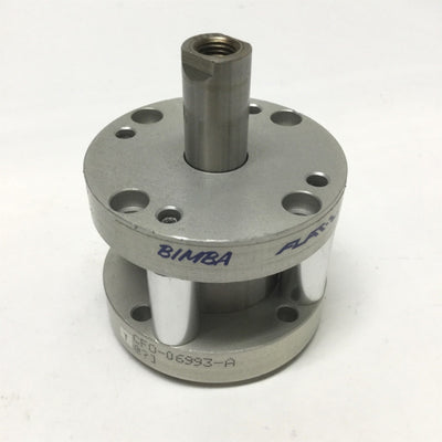Used Bimba CFO-06993-A Flat-1 Double-Rod Cylinder, 2" Stroke, 1-1/2" Bore, 1/8" NPT