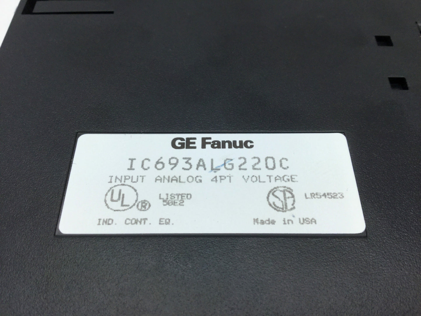 Used GE Fanuc IC693ALG220C PLC Analog Input Module, 4 Points, Voltage: -10 to +10VDC