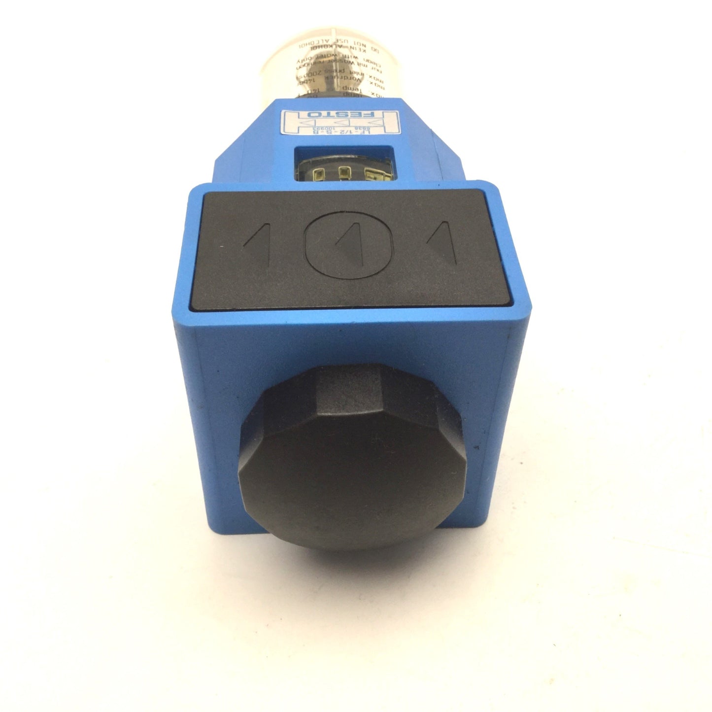 Used Festo LF-1/2-S-B Air Filter, Max Inlet Pressure: 200psi Ports: 1/2" NPT