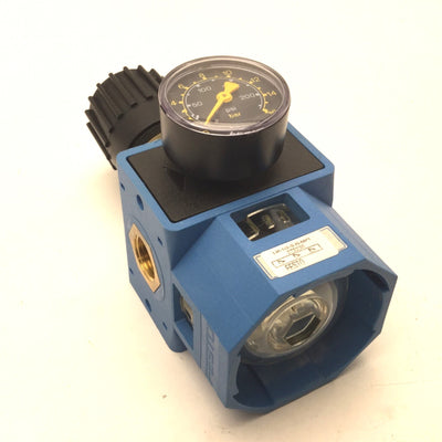 New – Open box Festo LR-1/2-S-B-NPT Regulator With 160psi Gauge, Control Pressure: 0.5-12bar