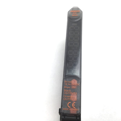 Used Omron E3X-MDA6 Fiber Optic Sensor Amplifier, Supply: 12-24VDC 45mA, Output: NPN