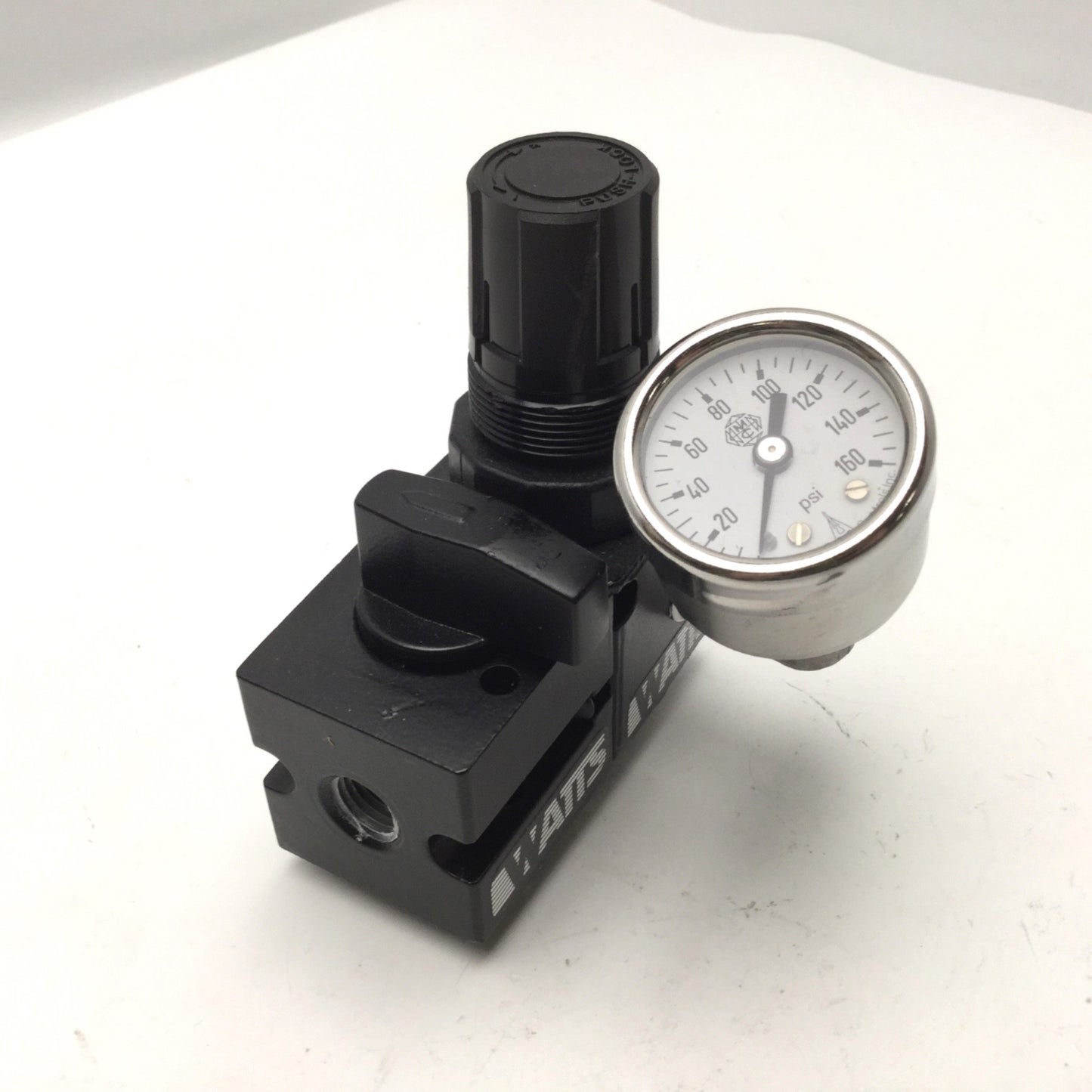 Used Watts R35-02C Regulator W/AKV35-02 M1 Lockout Shutoff Valve And 160PSI Gauge
