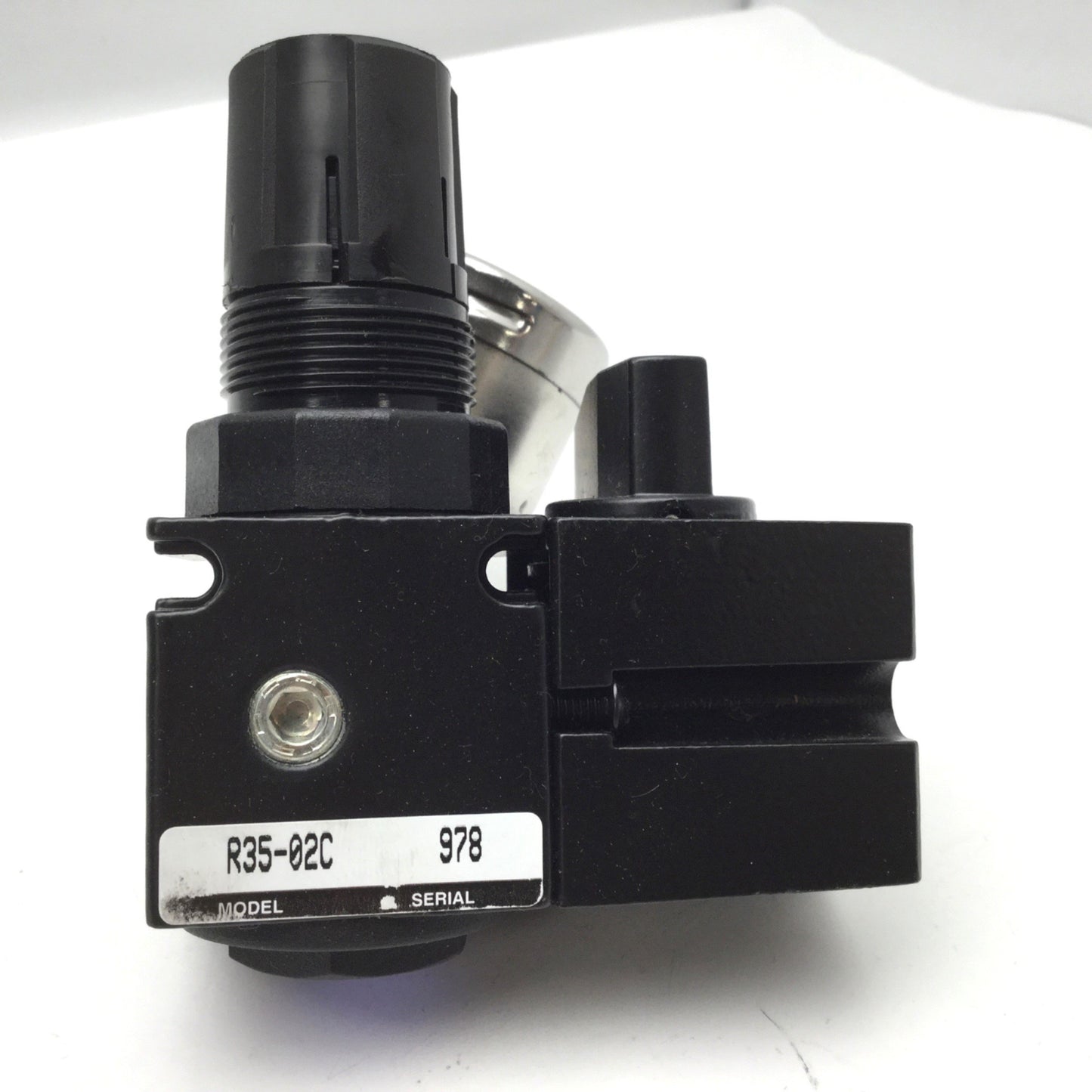 Used Watts R35-02C Regulator W/AKV35-02 M1 Lockout Shutoff Valve And 160PSI Gauge