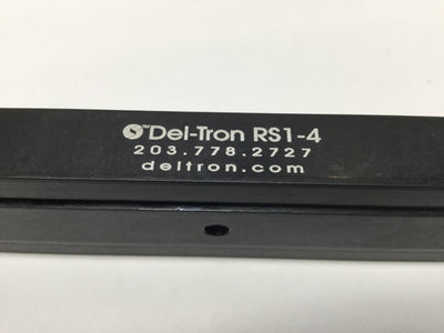 Used Del-Tron RS1-4 Crossed Roller Linear Slide, 4" Travel, 308 lbs Max Load
