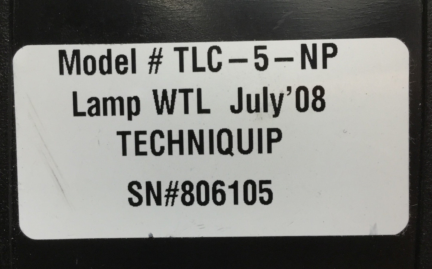 Used TechniQuip TLC-5-NP Fluorescent Lamp Microscope Ring Light Illuminator, 120V