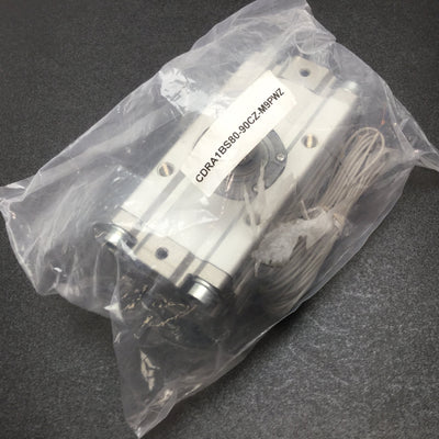 New SMC CDRA1BS80-90CZ-M9PWZ Pneumatic Rotary Actuator, Bore: 80mm, 90° Rotation