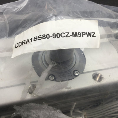New SMC CDRA1BS80-90CZ-M9PWZ Pneumatic Rotary Actuator, Bore: 80mm, 90° Rotation